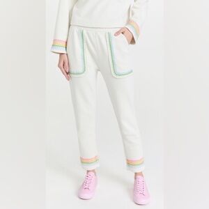 Something navy rainbow sweatpants